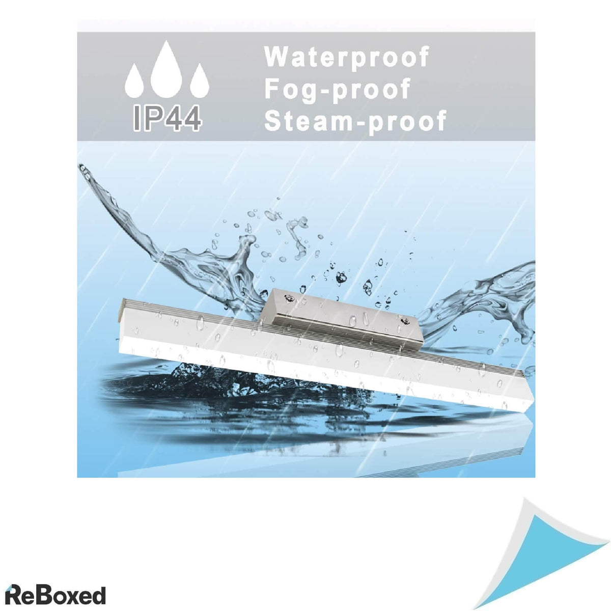 Aplica LED pentru Oglinda Baie 40 cm, 8W, 800 lm, Lumina Naturala 4000K, IP44, Inox, Montaj pe Perete