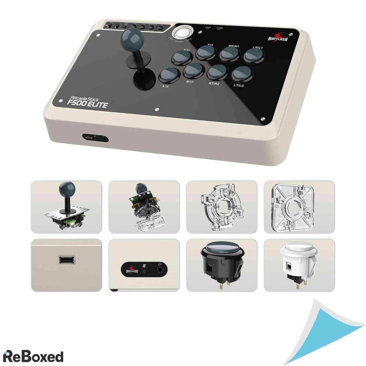 Arcade Stick MAYFLASH F500 Elite cu Butoane si Joystick Sanwa Universal
