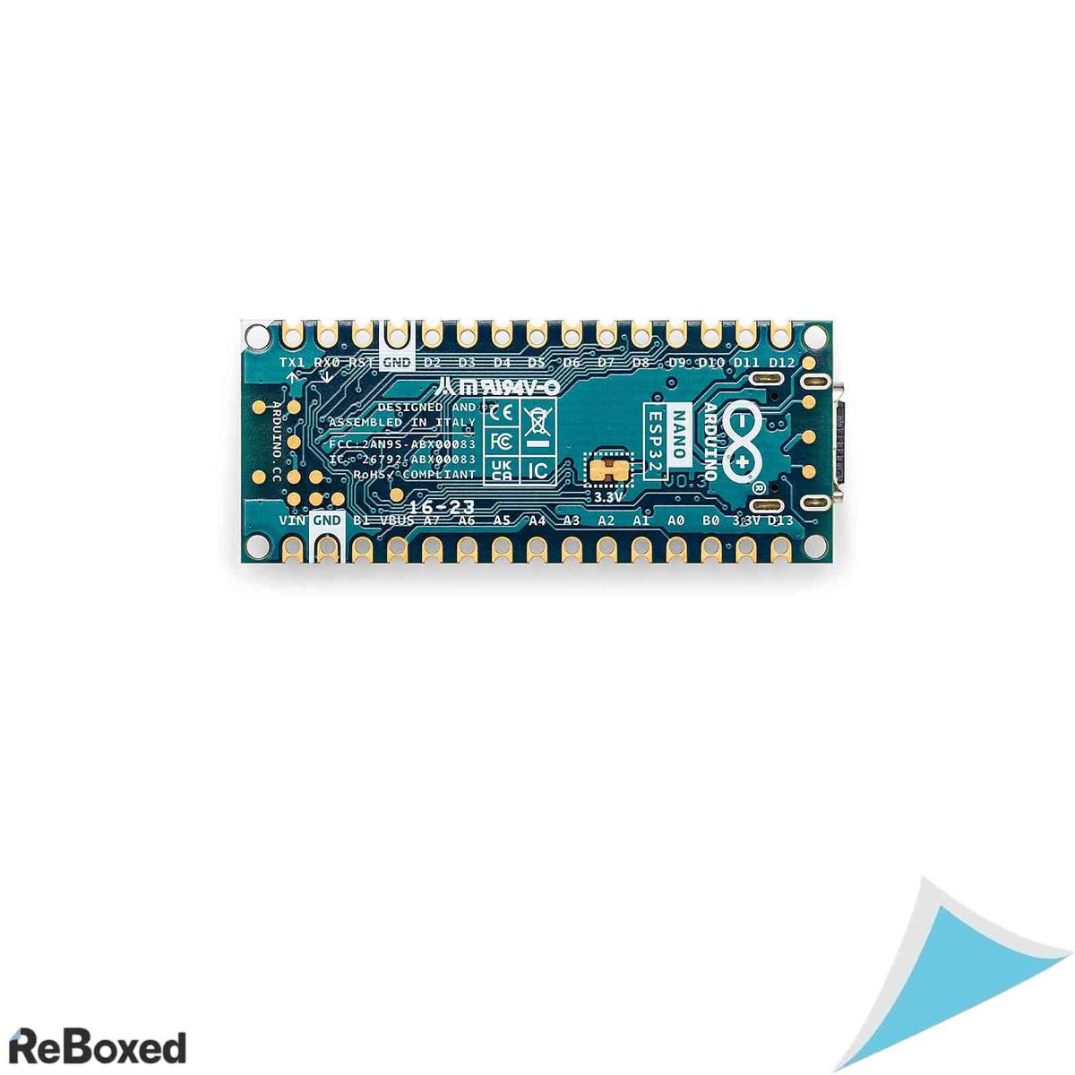 Arduino Nano ESP32 fara pini [ABX00092], ESP32-S3, USB-C, Wi-Fi, Bluetooth 5.0, suport HID, compatibila MicroPython
