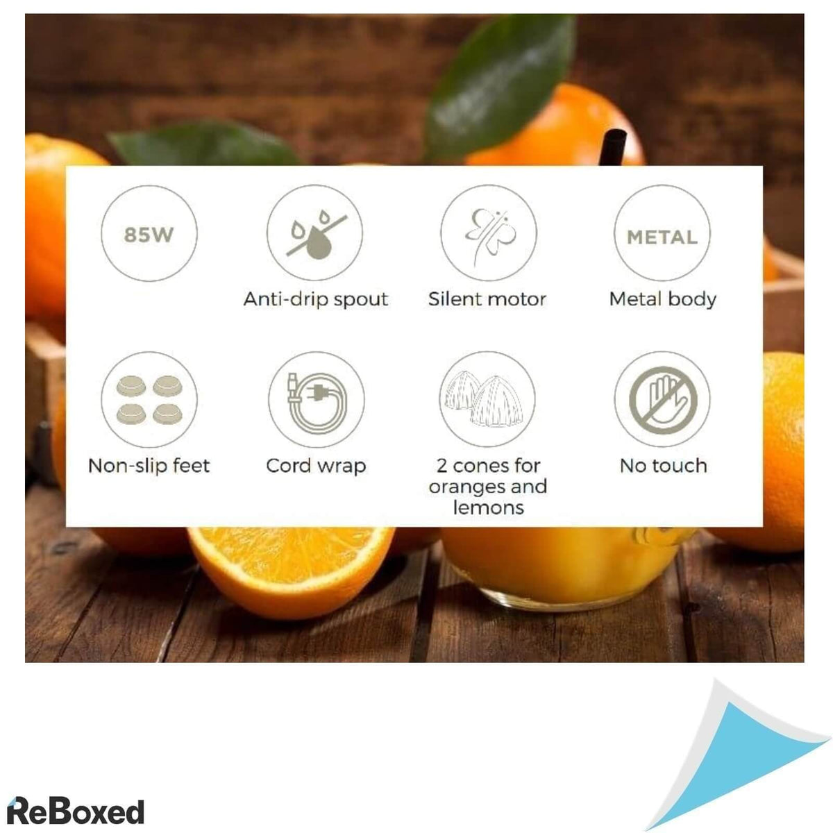 Ariete 413 Vintage Storcator electric de citrice 85W Inox