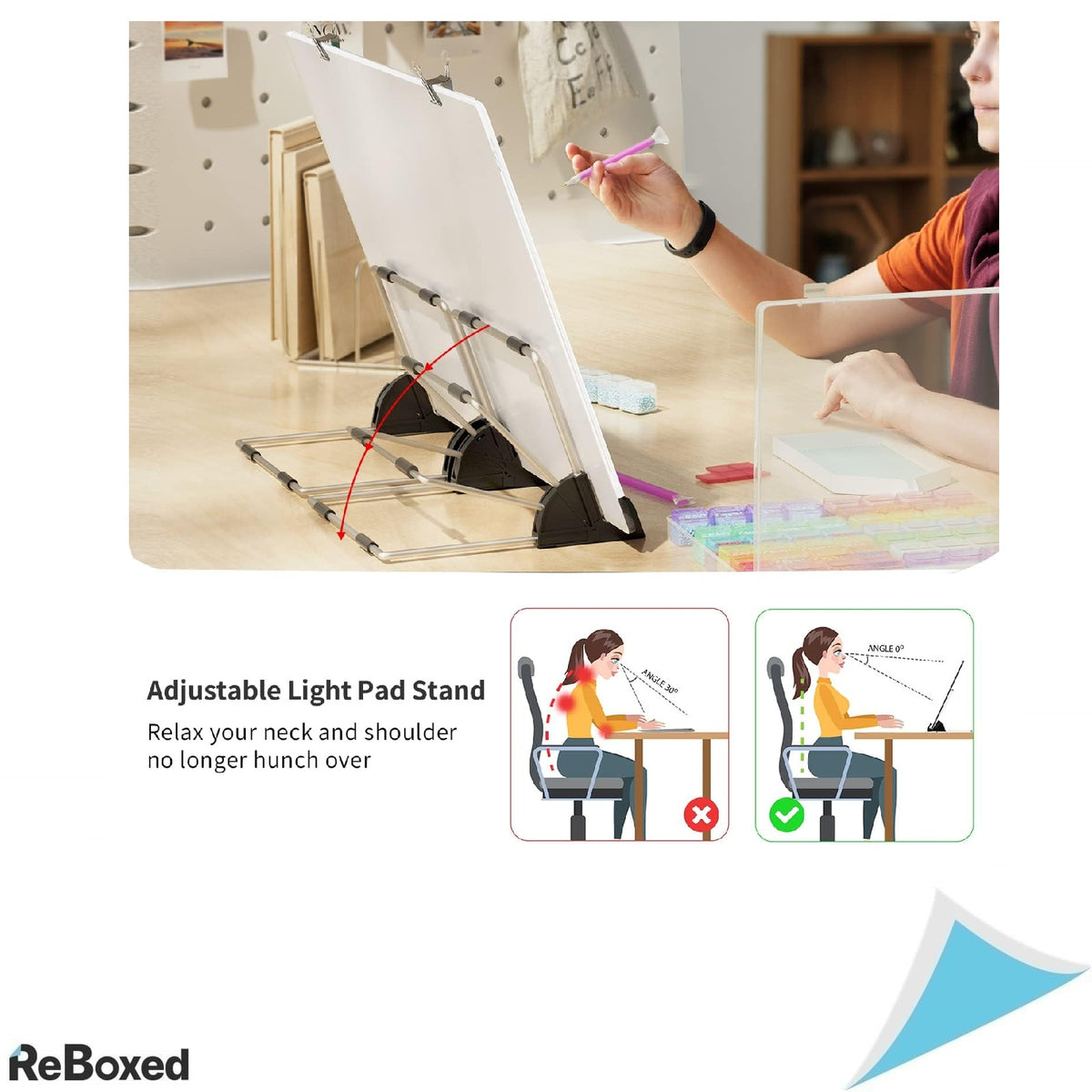 ARTDOT A3 LED Light Pad – Kit Complet pentru Diamond Painting, Desen sau Schite, cu Luminozitate Reglabila