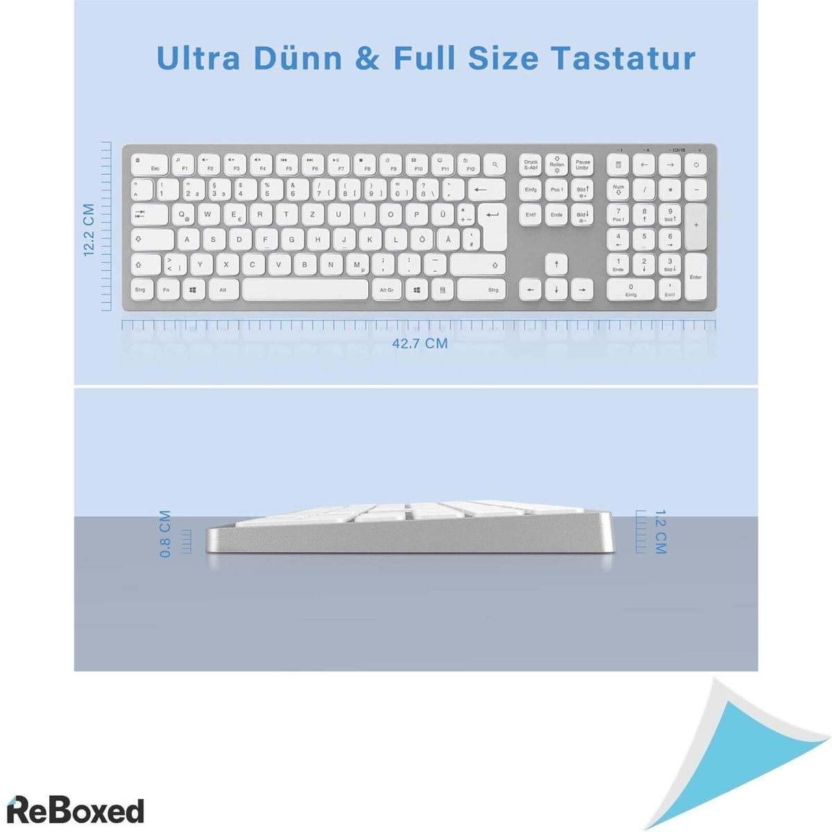 Ashu Set Mouse si Tastatura Wireless 2.4G QWERTZ 1600mAh