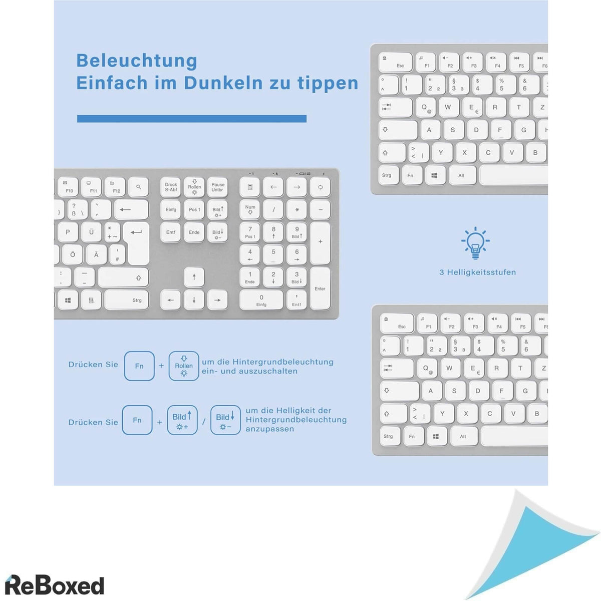 Ashu Set Mouse si Tastatura Wireless 2.4G QWERTZ 1600mAh