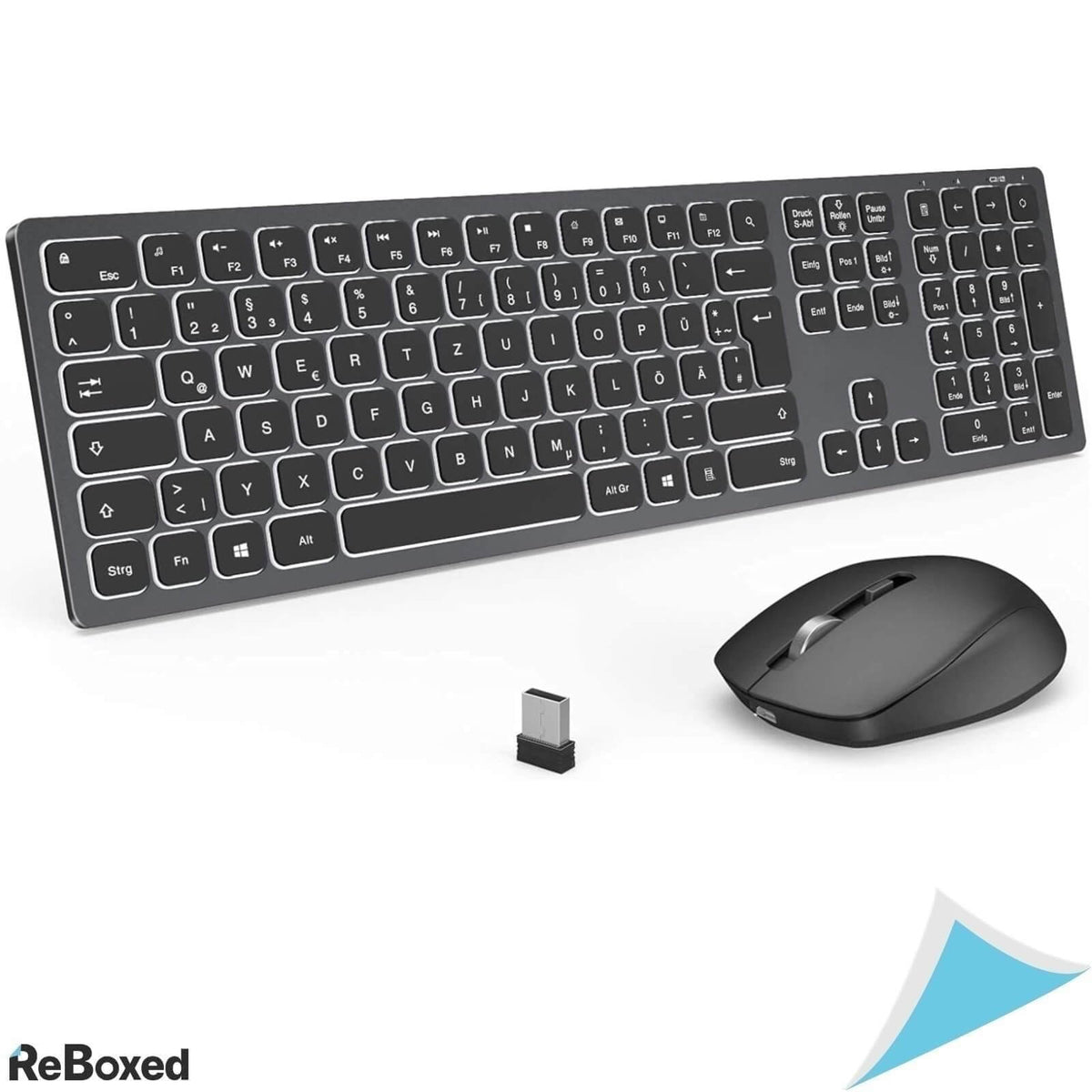Ashu Set Mouse si Tastatura Wireless 2.4G QWERTZ German