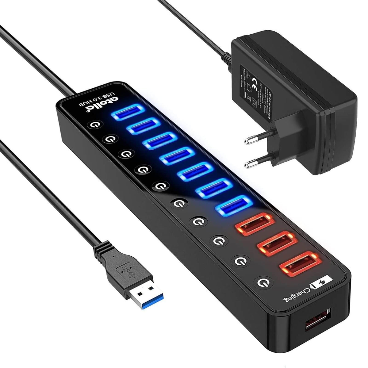 Atolla Hub USB 3.0 11 Porturi 48W 12V 4A