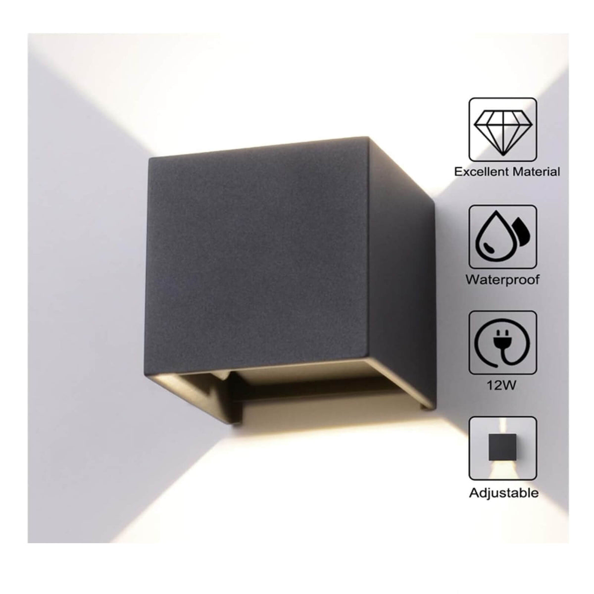 Audor Lampa de Perete LED cu Senzor de Miscare 12W