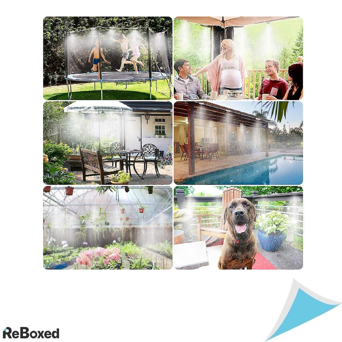 Avilia Kit Pulverizare Exterioara 15 m cu Racorduri Universale – Sistem de Racire pentru Terasa, Gradina sau Foișor