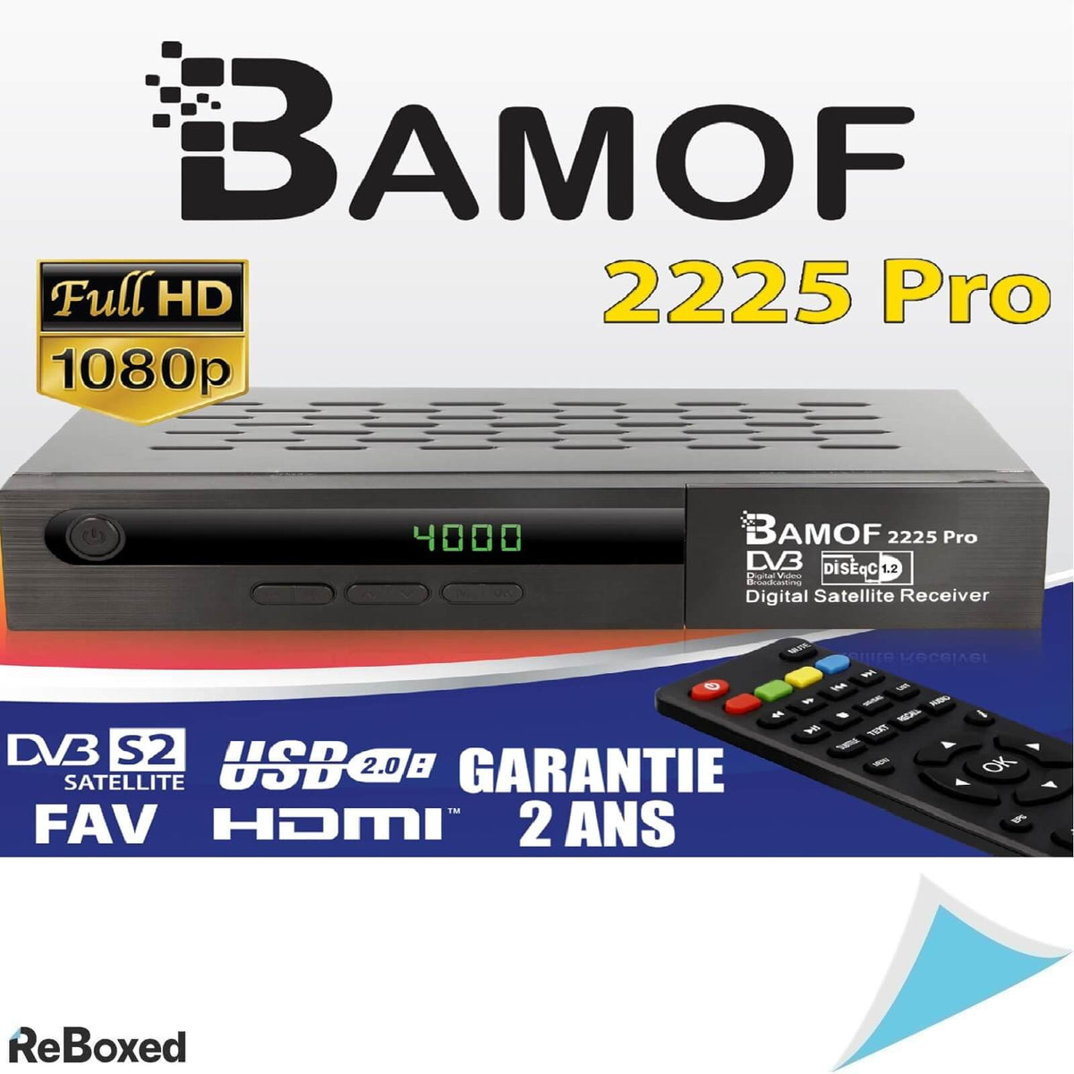 Bamof 225 Pro Receptor Digital Satelit HDMI Full HD 1080P