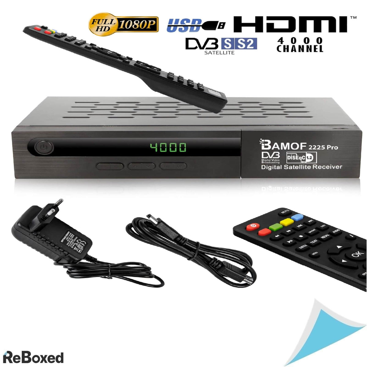 Bamof 225 Pro Receptor Digital Satelit HDMI Full HD 1080P