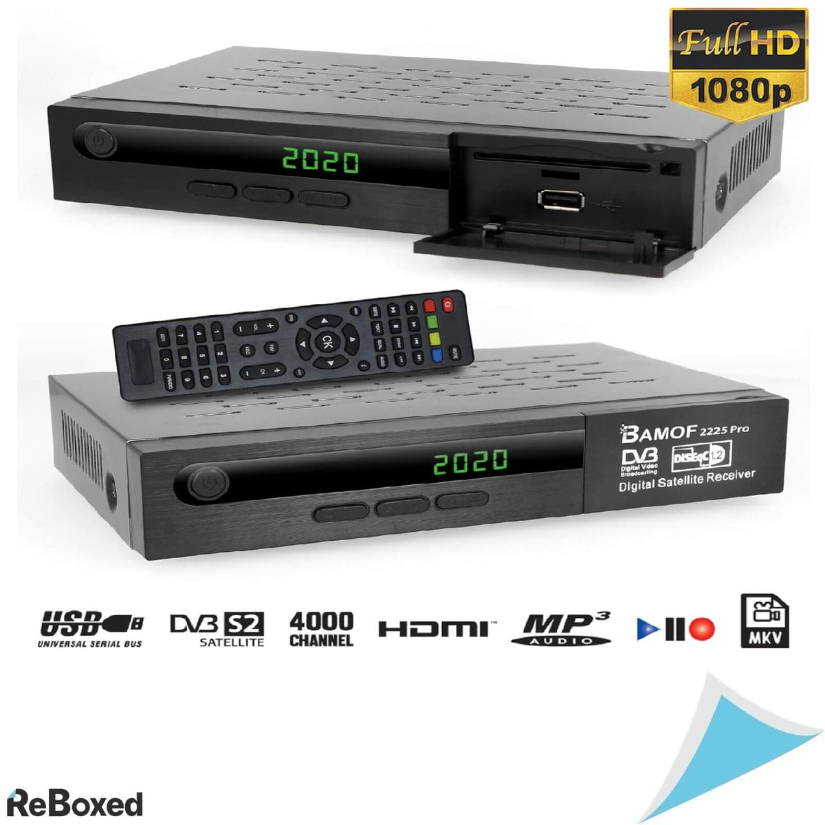 Bamof 225 Pro Receptor Digital Satelit HDMI Full HD 1080P