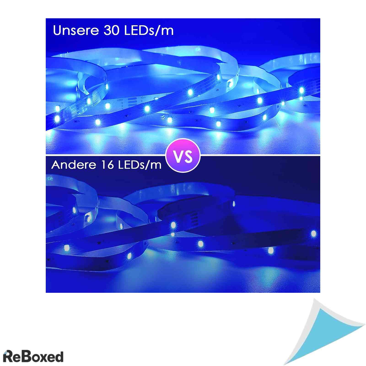 Banda LED HOVVIDA, 5 metri, 150 LED-uri RGB, Control prin Aplicatie si Telecomanda