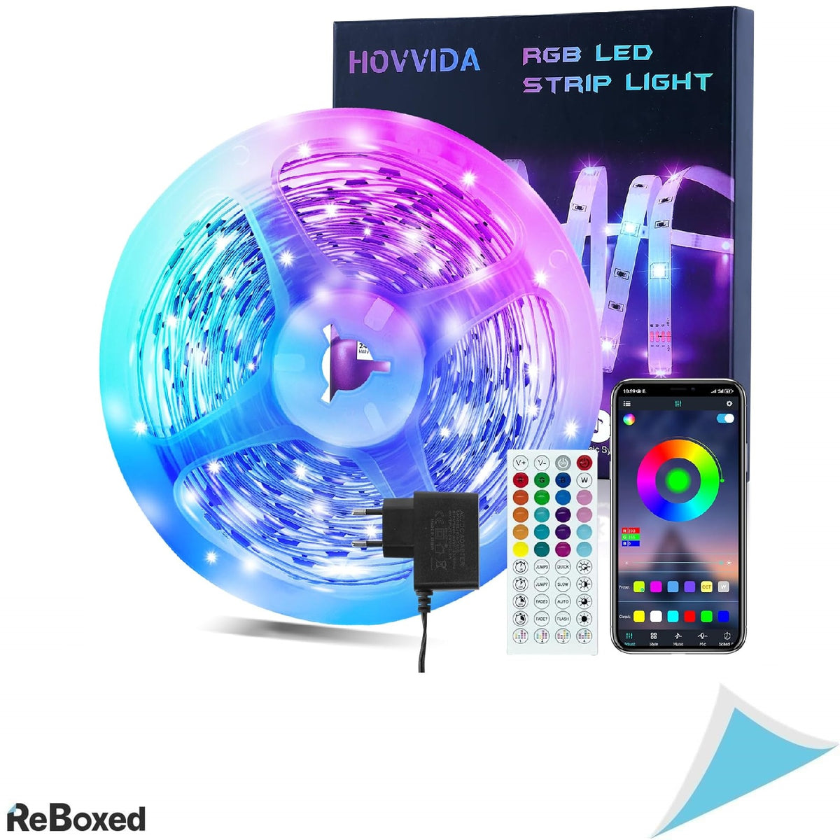 Banda LED HOVVIDA RGB 10 m cu Telecomanda si Control prin Aplicatie