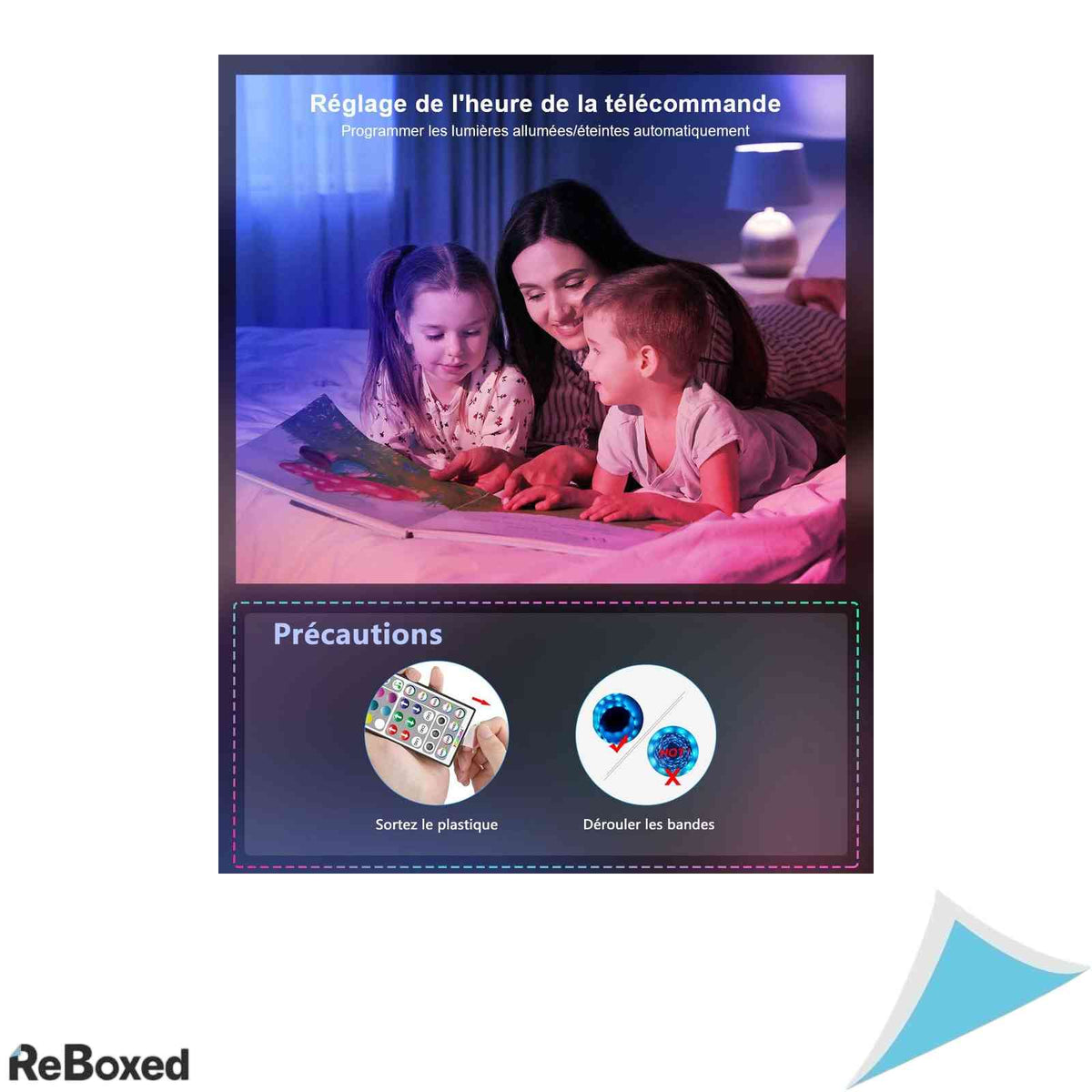Banda LED RGB Mexllex Nallee 15m cu telecomanda 44 taste si sincronizare muzicala