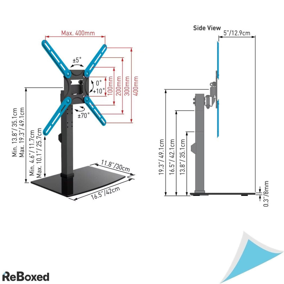 Barkan S320.B Suport TV 29&quot;-58&quot; Pivotant si Inclinabil