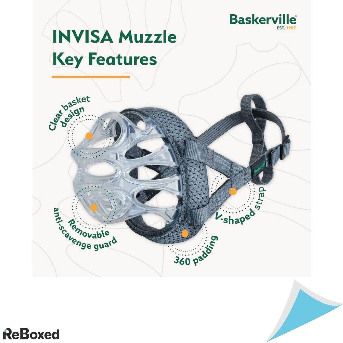 Baskerville INVISA Botnita pentru Caini de Talie Medie Size 4