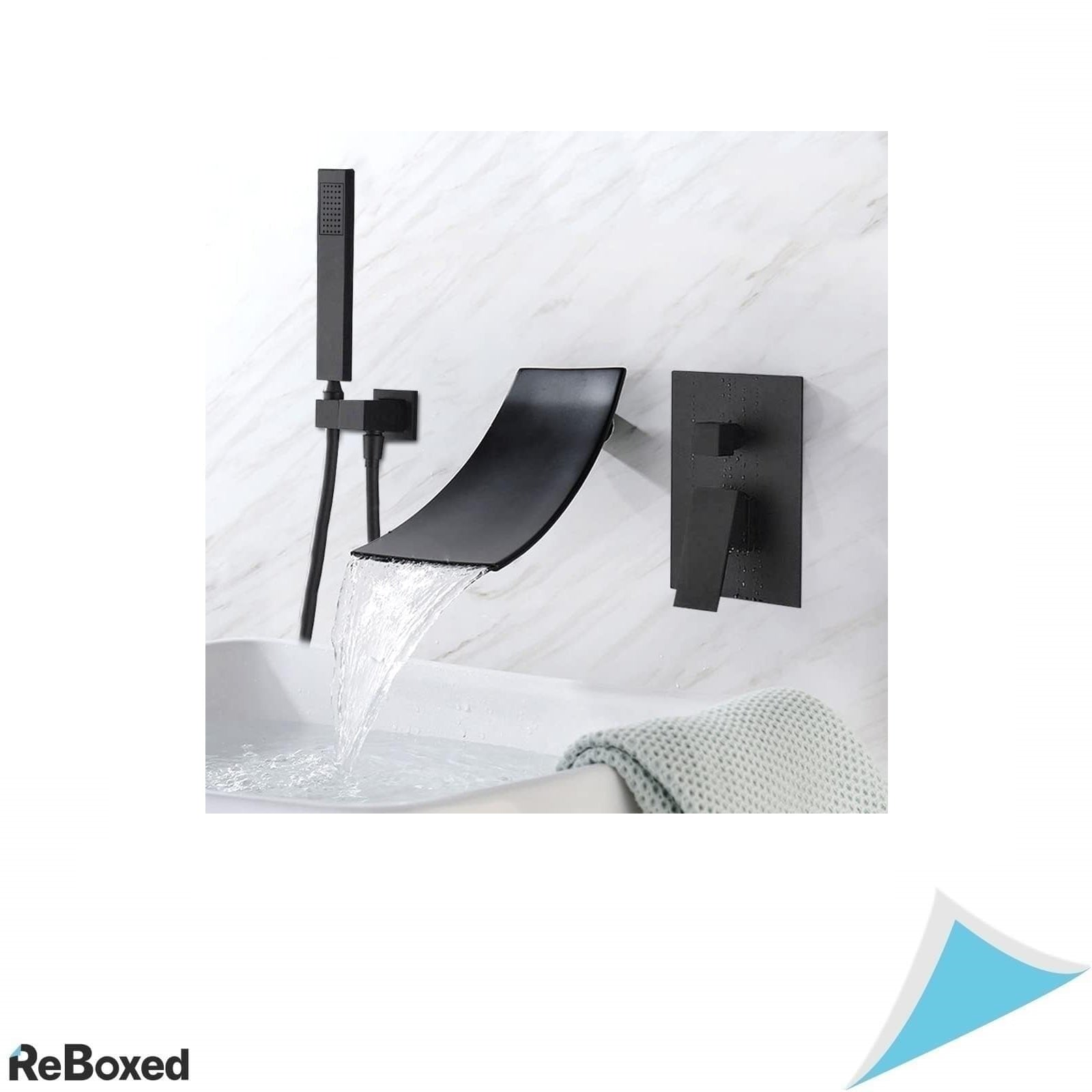 Baterie Cada si Dus Neagra, Set Dus Tip Cascada