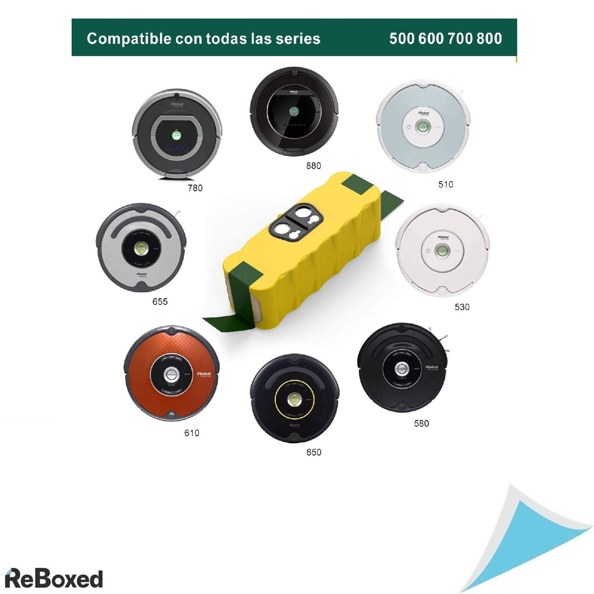 Baterie YABER 4500mAh pentru iRobot Roomba 500 600 700 800 R3, Ni-MH 14.4V