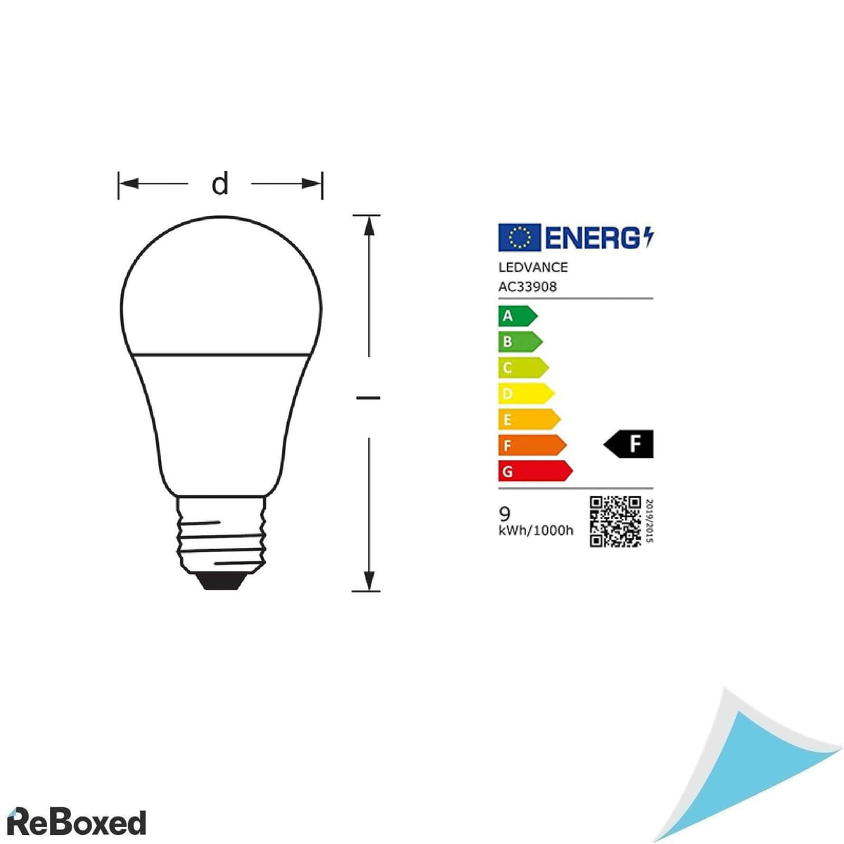 Bec Inteligent LEDVANCE Smart+ WiFi E27, 9W (echivalent 60W), Lumina Calda 2700K, Reglabil, Control prin Aplicatie