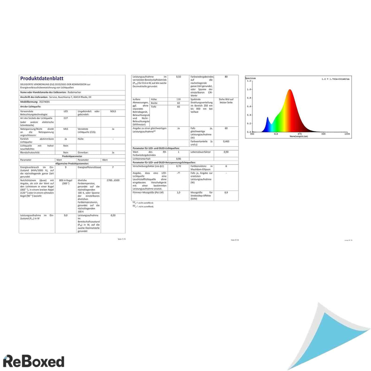 Bec LED Inteligent HOMEPILOT Rademacher addZ E27, 8.5W