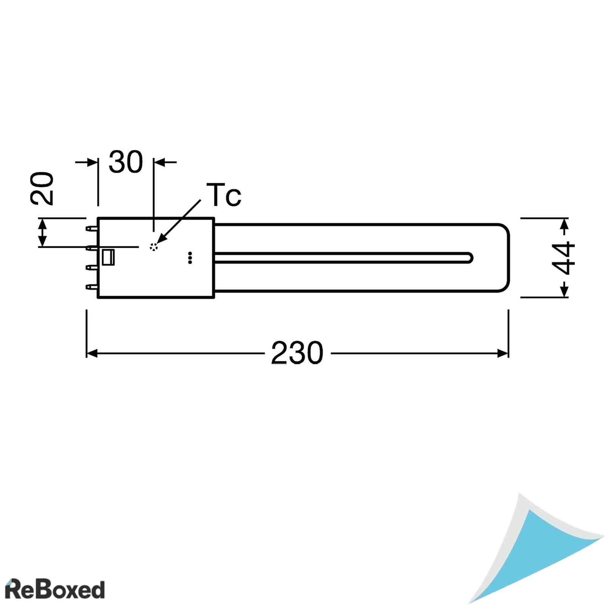 Bec LED Osram DULUX L18, Soclu 2G11, 8W (Echivalent 18W), 900 Lumeni, Lumina Calda 3000K