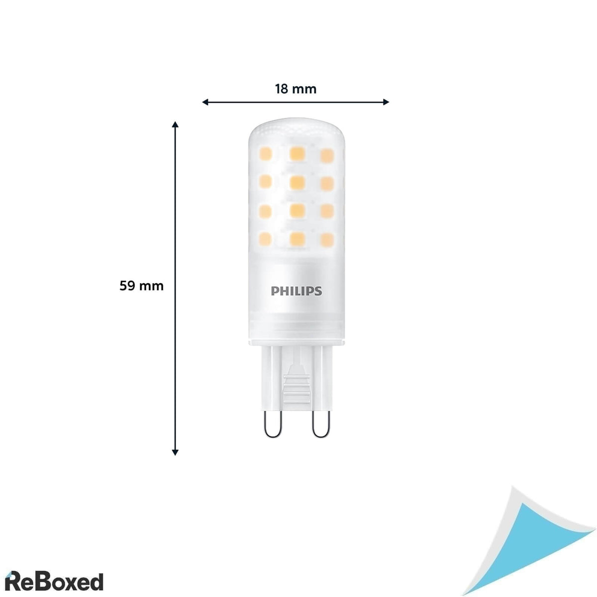 Bec LED Philips Capsule G9, 4W (Echivalent 40W), 480 lm, 2700K, Lumina Calda, Dimabil