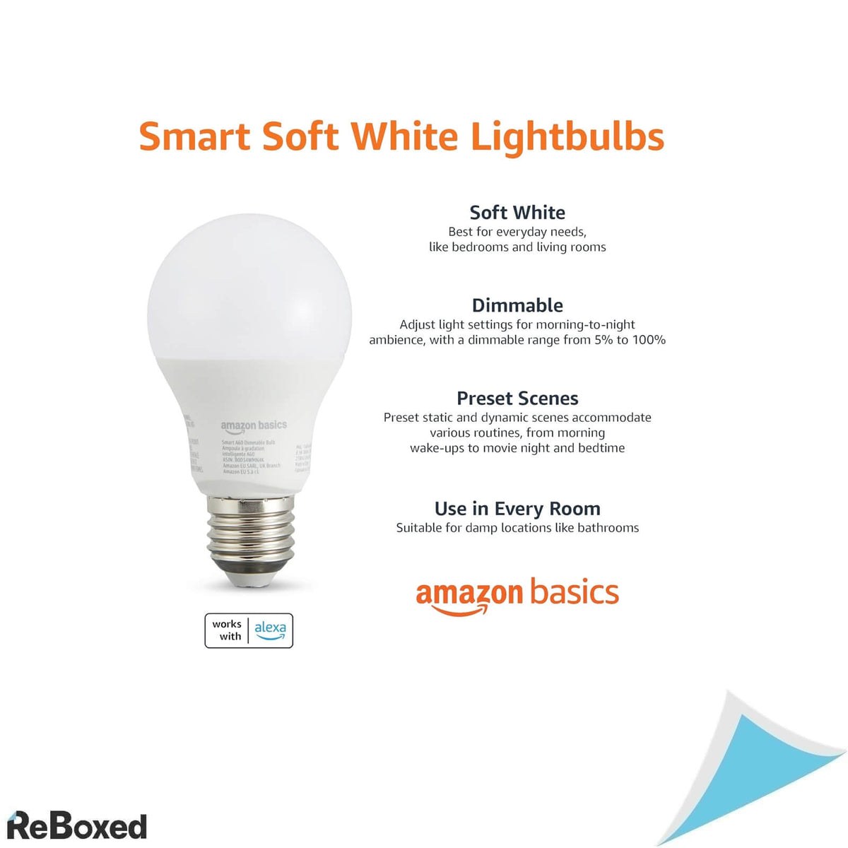 Bec Smart Amazon Basics LED E27, Alexa