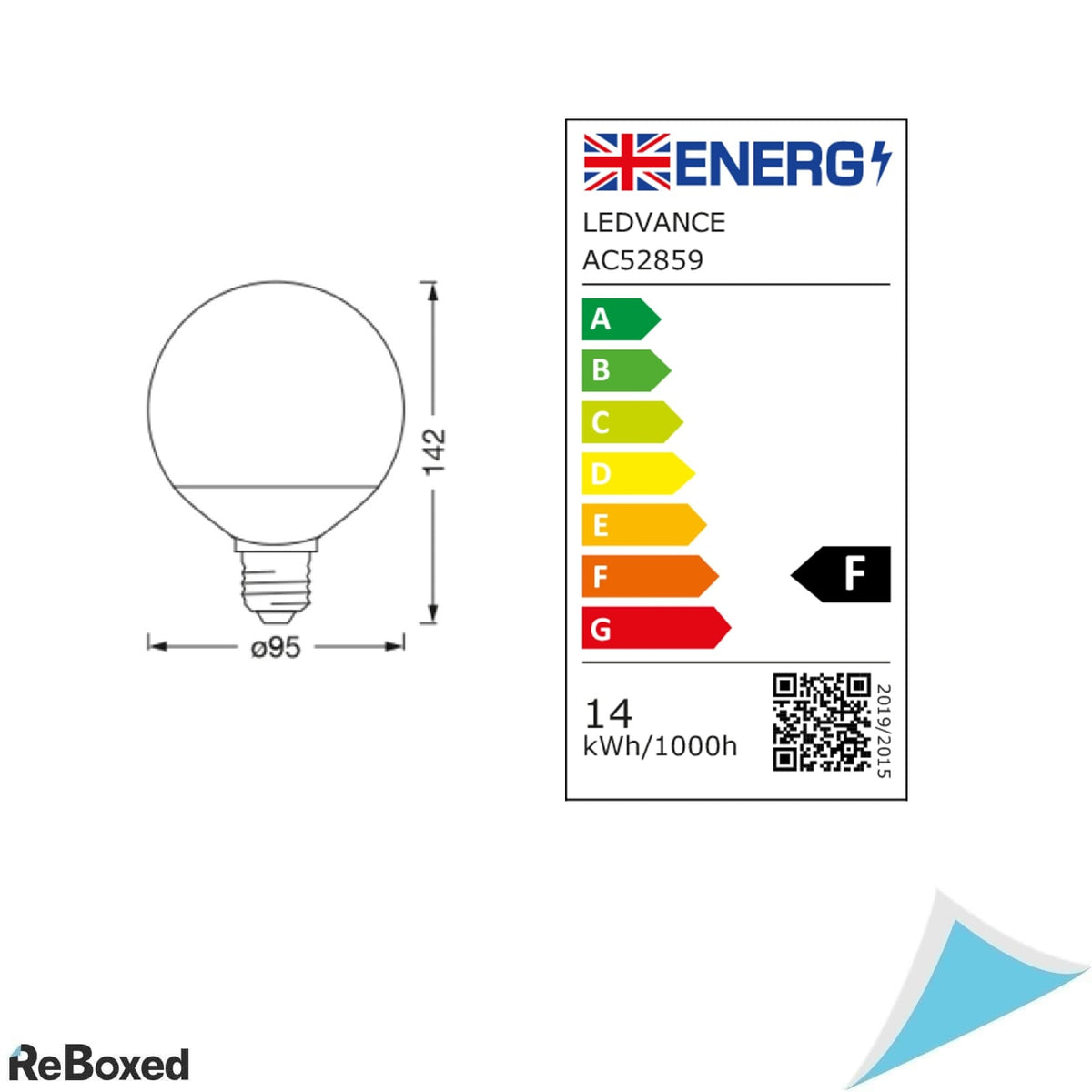 Bec Inteligent LEDVANCE Smart+ Matter E27, 14W, RGB + Alb Reglabil 2700-6500K, WiFi, Compatibil Alexa, Google si Apple
