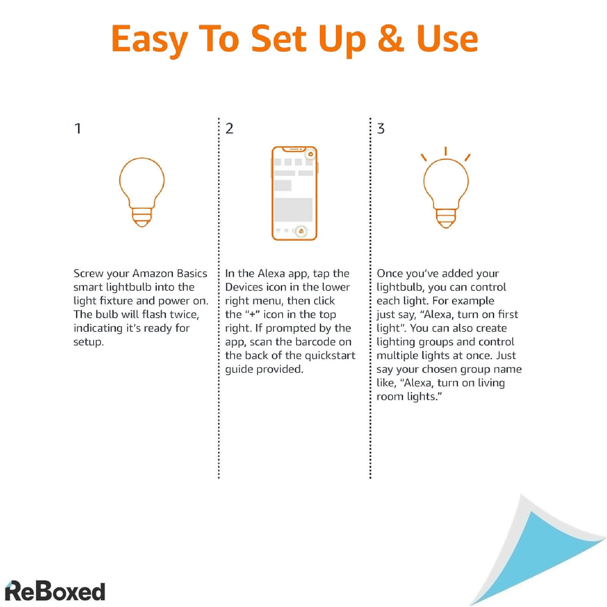 Bec Smart LED Amazon Basics E27, 8W, RGB + Alb, 806 lm, WiFi
