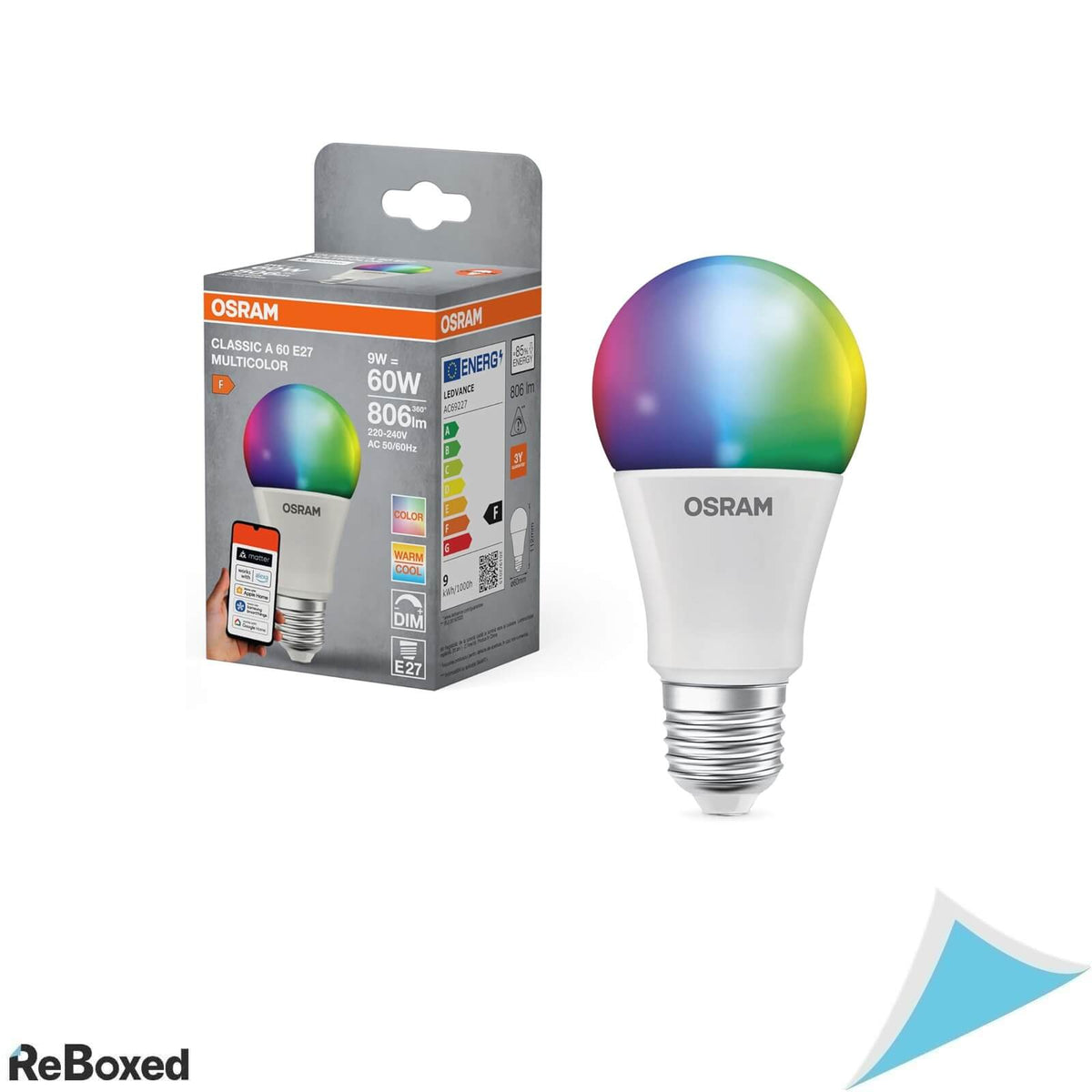 Bec Smart LED Osram SMART+ RGBW E27, 9W, Matter