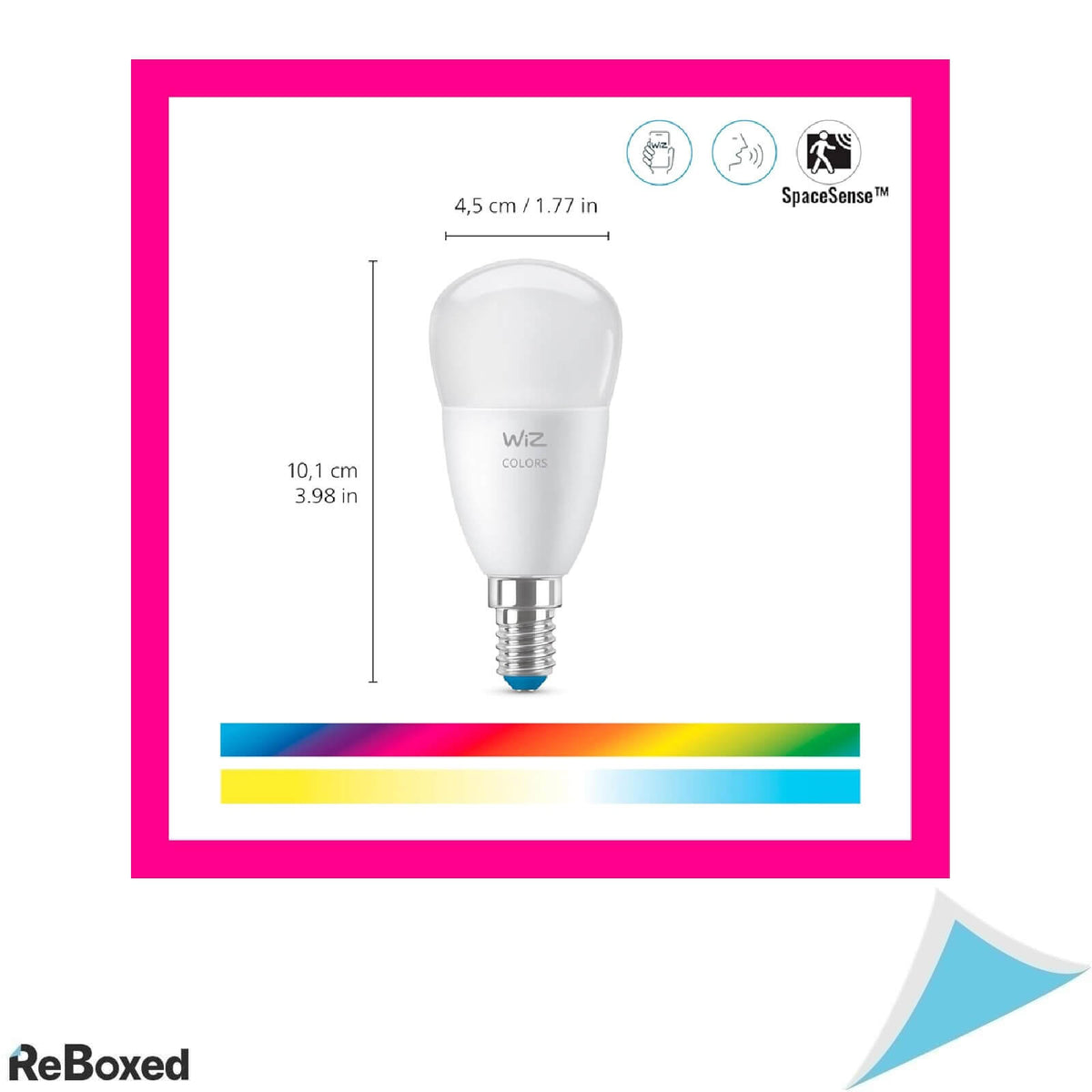 Bec Smart WiZ LED RGB + Alb E14, WiFi