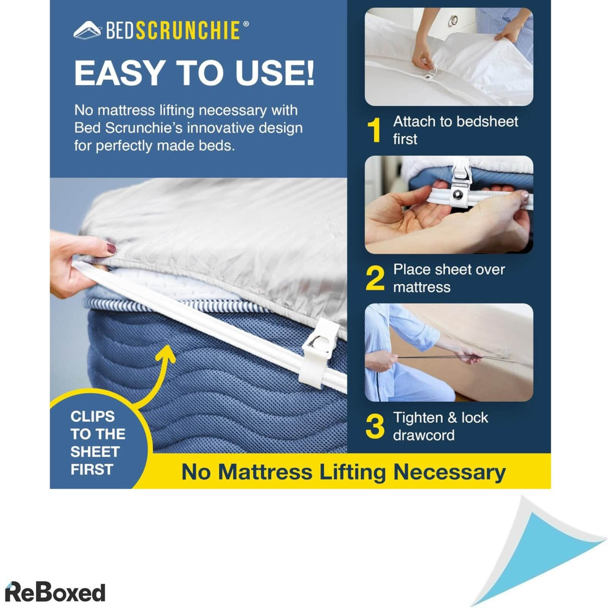 Bedscrunchie Benzi de Fixare pentru Cearceafuri