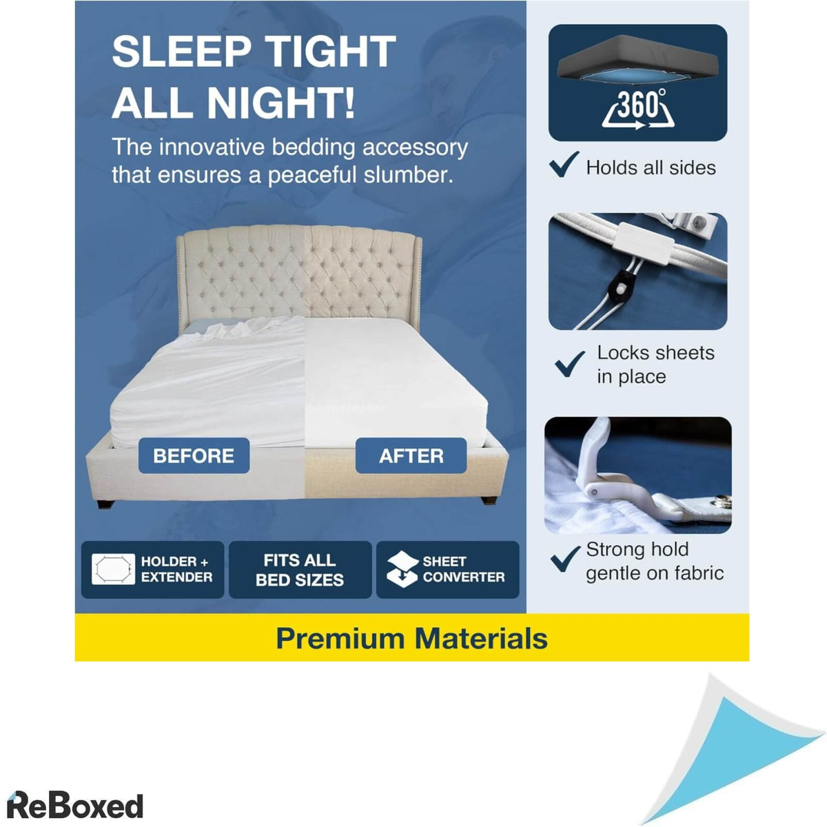 Bedscrunchie Benzi de Fixare pentru Cearceafuri