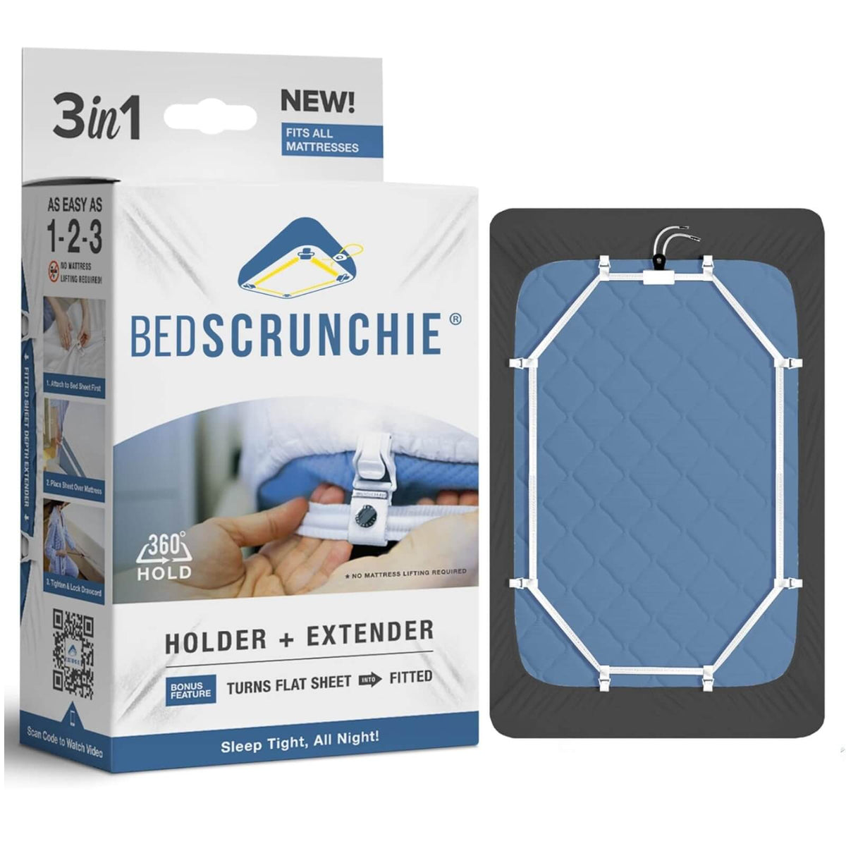 Bedscrunchie Benzi de Fixare pentru Cearceafuri