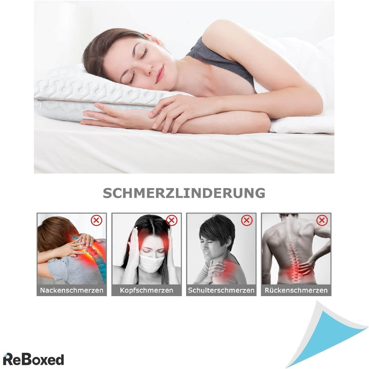 BedStory Perna din Spuma cu Memorie 40x60x13 cm
