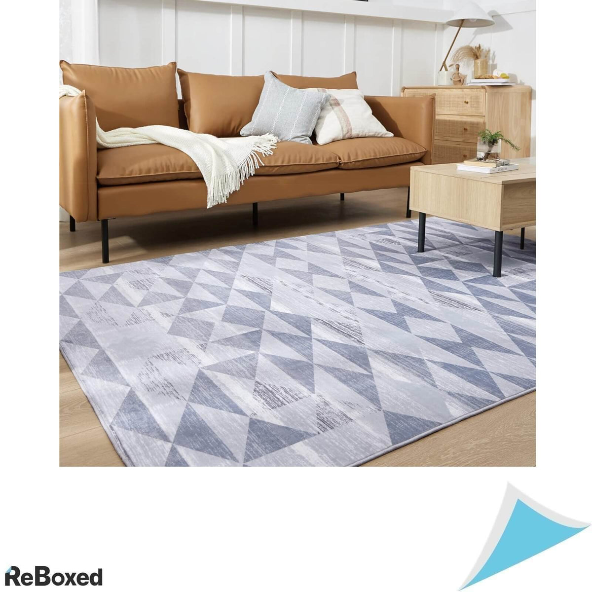 Bedsure Covor de Sufragerie 120 x 170 cm Gri