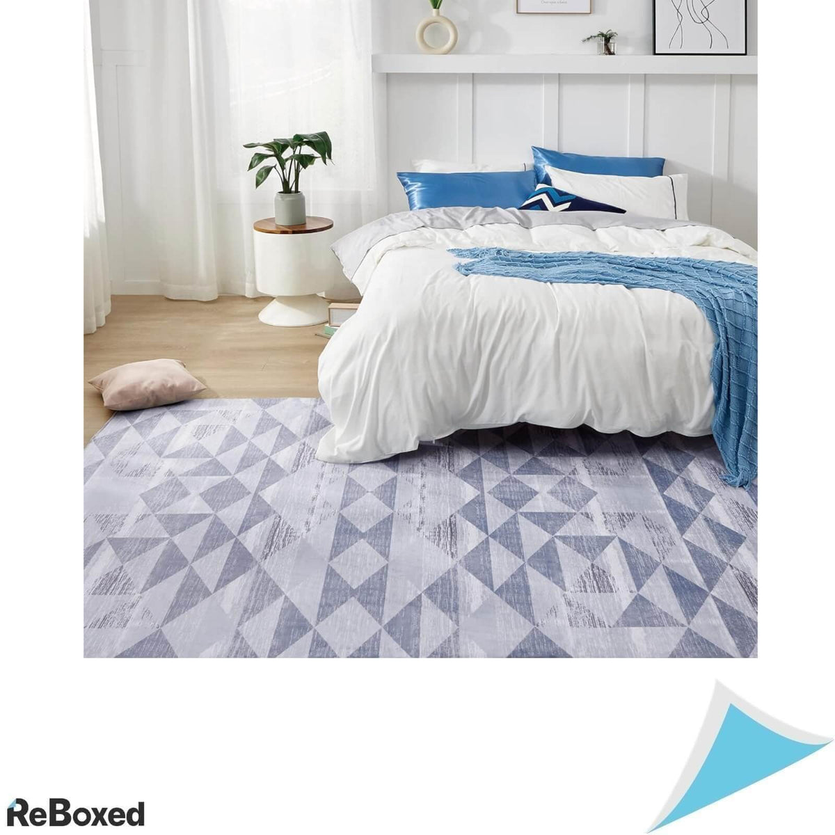 Bedsure Covor de Sufragerie 120 x 170 cm Gri