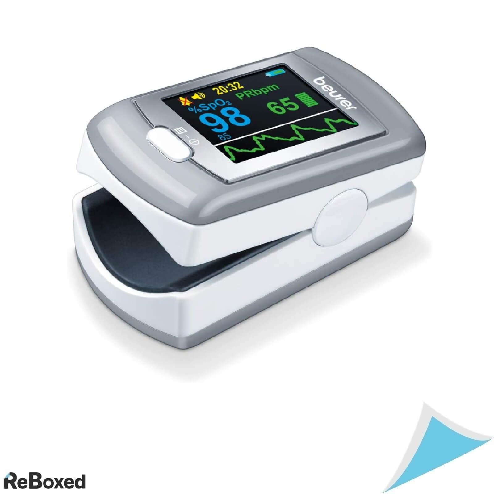 Beuer PO80 Pulsoximetru Color SpO2 si Frecventa Cardiaca