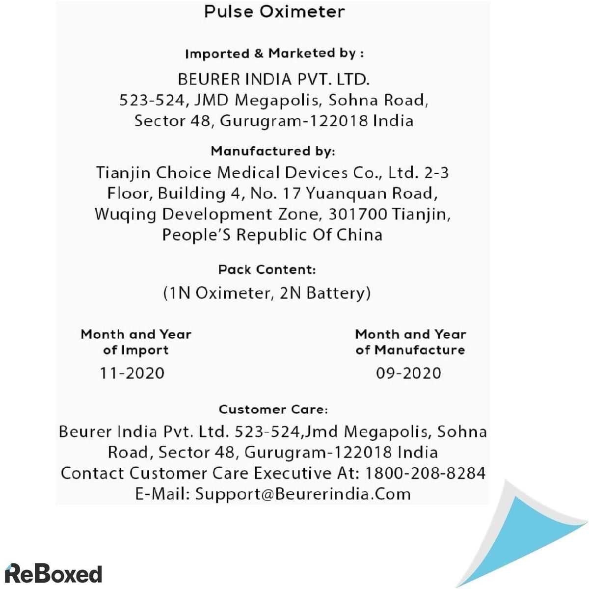 Beuer PO80 Pulsoximetru Color SpO2 si Frecventa Cardiaca