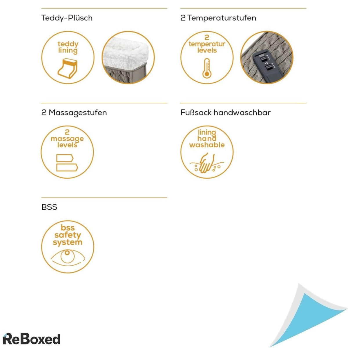 Beurer FWM45 Incalzitor Picioare cu Masaj 32x26x26cm 2 Trepte