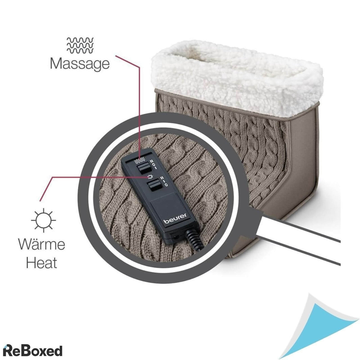 Beurer FWM45 Incalzitor Picioare cu Masaj 32x26x26cm 2 Trepte