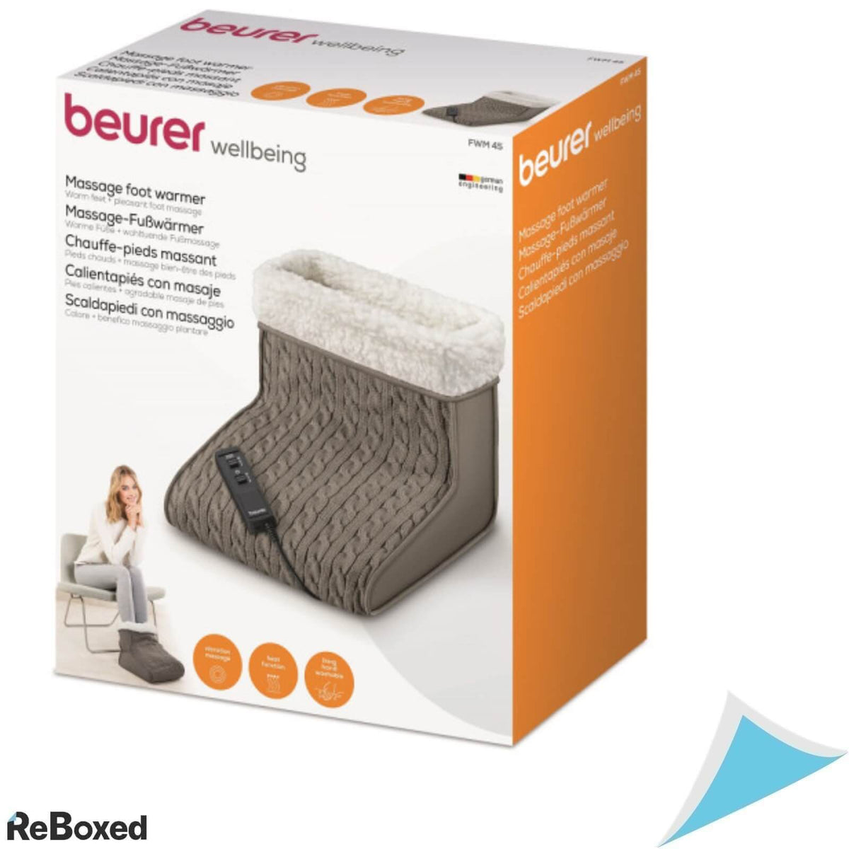 Beurer FWM45 Incalzitor Picioare cu Masaj 32x26x26cm 2 Trepte