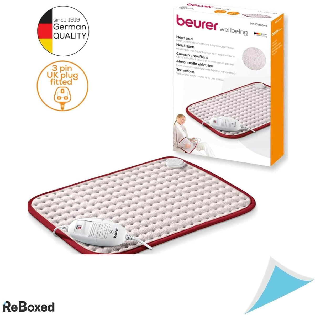 Beurer HK Comfort Perna Electrica 40x33 cm 3 Trepte Temperatura