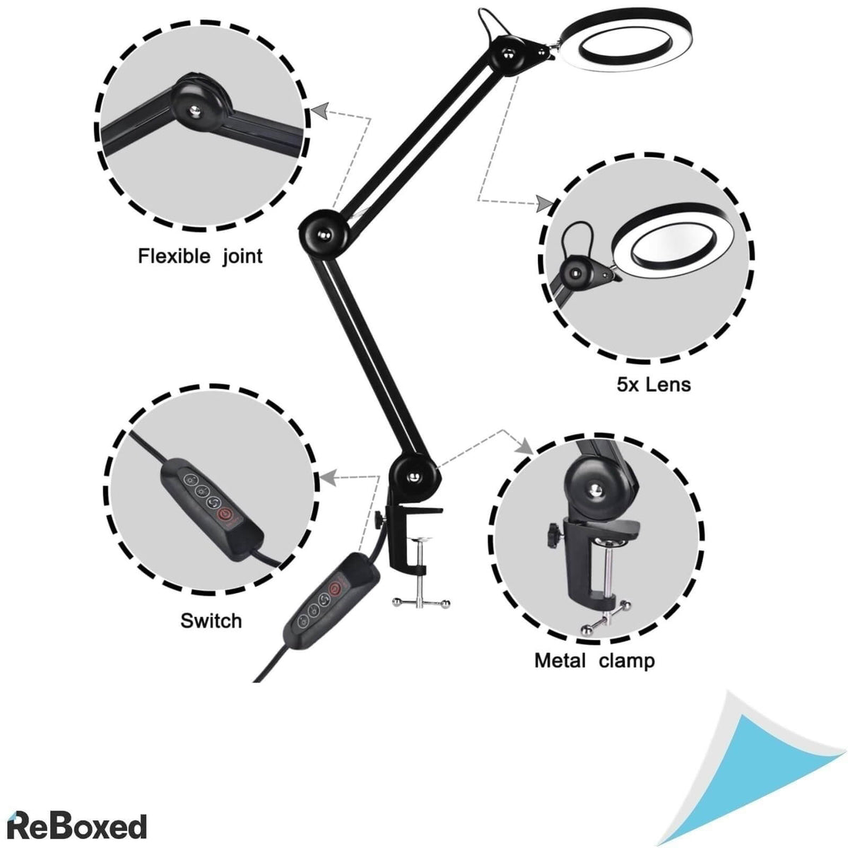 Beyamz Lampa LED Ajustabila 5 Dioptrii 1110lm 6500K