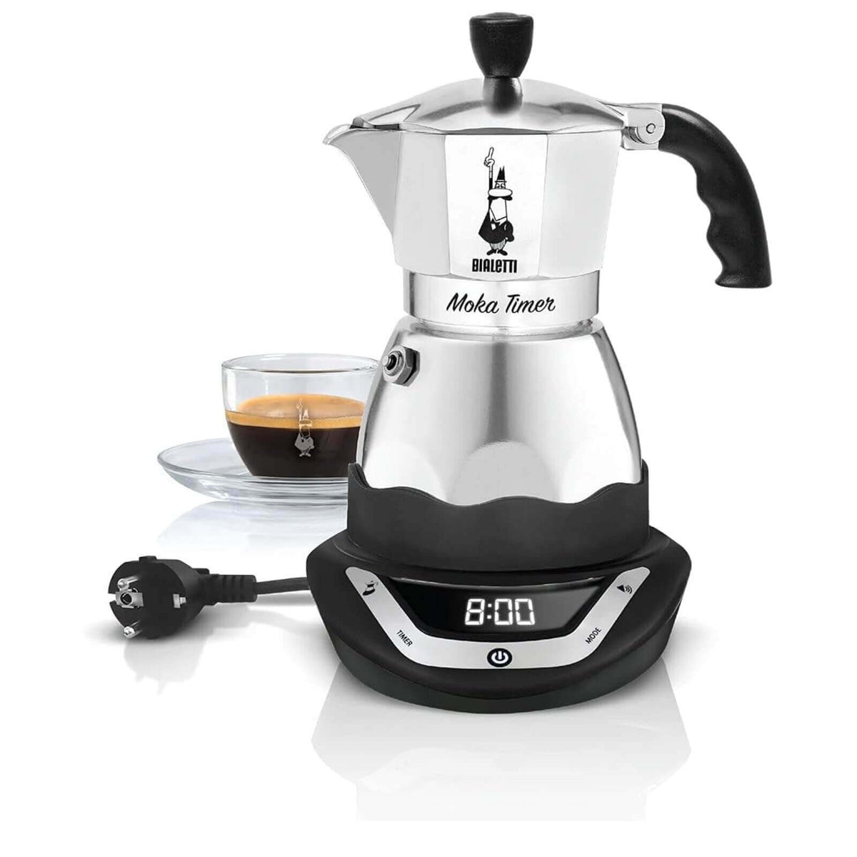Bialetti 6093 Moka 6 cesti Espressor Electric Cafea cu Timer