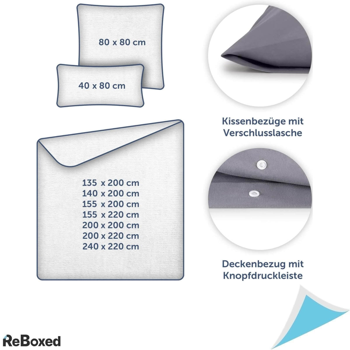 Blumtal Set Lenjerie de Pat 200x220cm si 2 Fete Perna 40x80cm