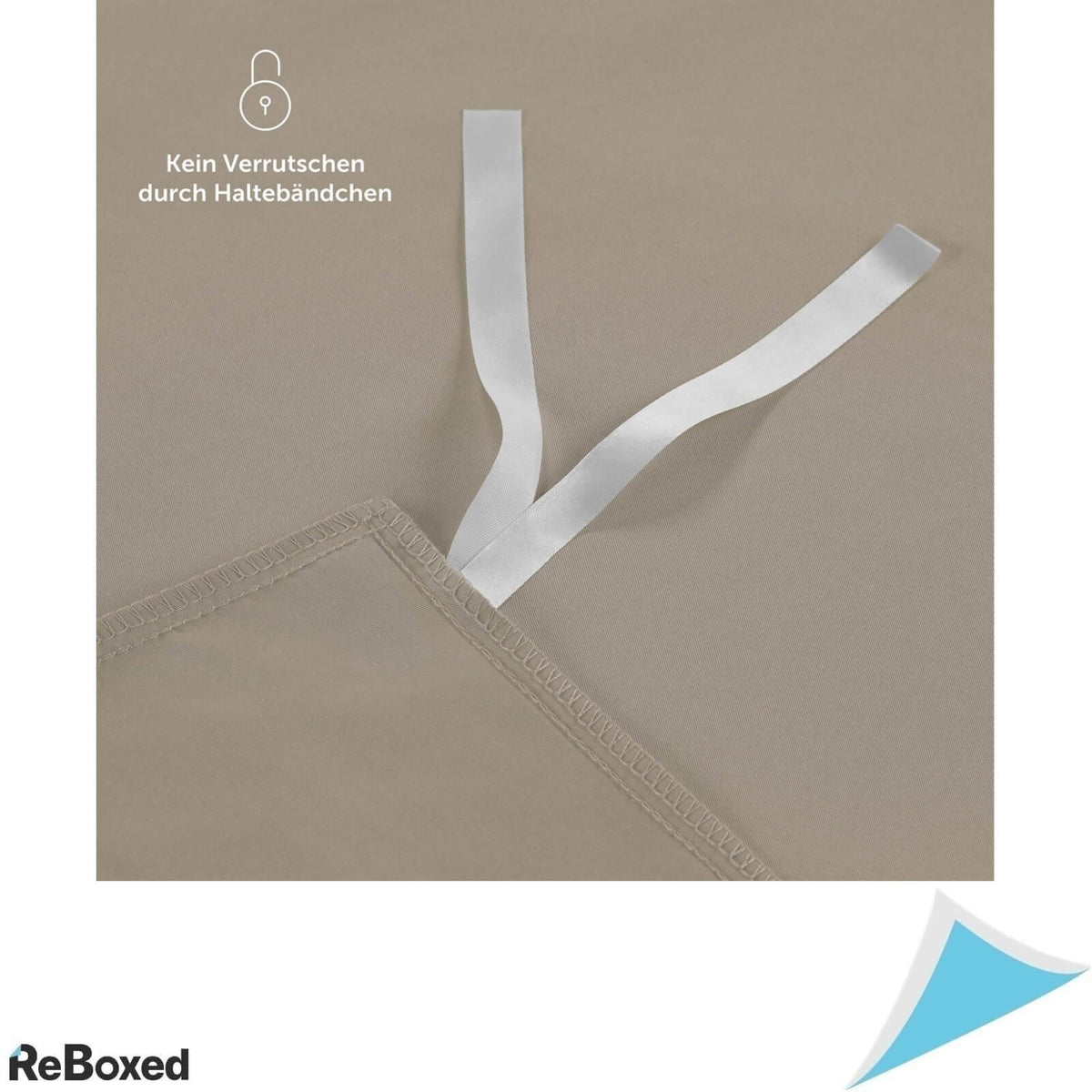 Blumtal Set Lenjerie de pat 140x200 si Perna 80x80 Taupe/Alb