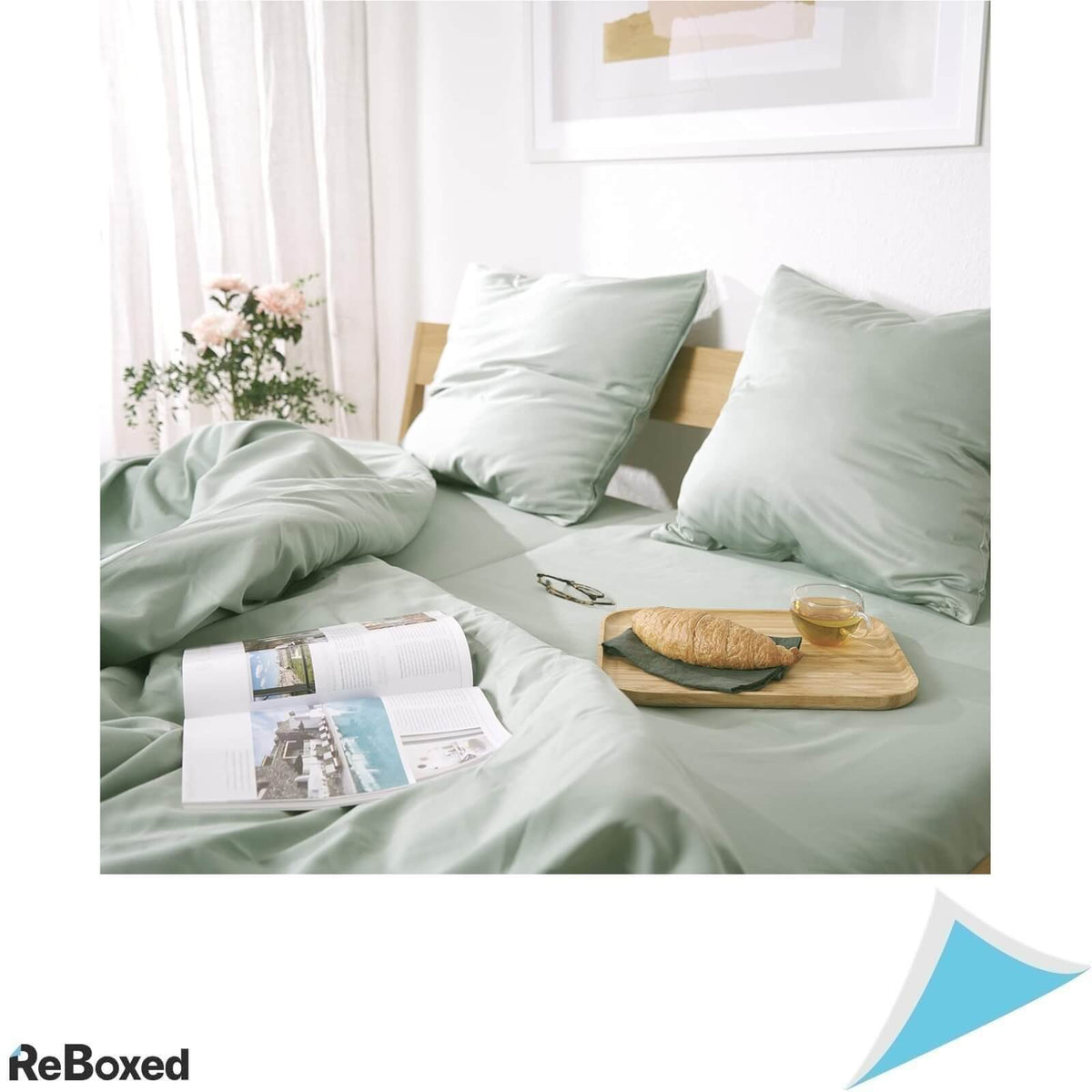 Blumtal Set Lenjerie de pat din satin 80 x 40 cm 155 x 220 cm Alb