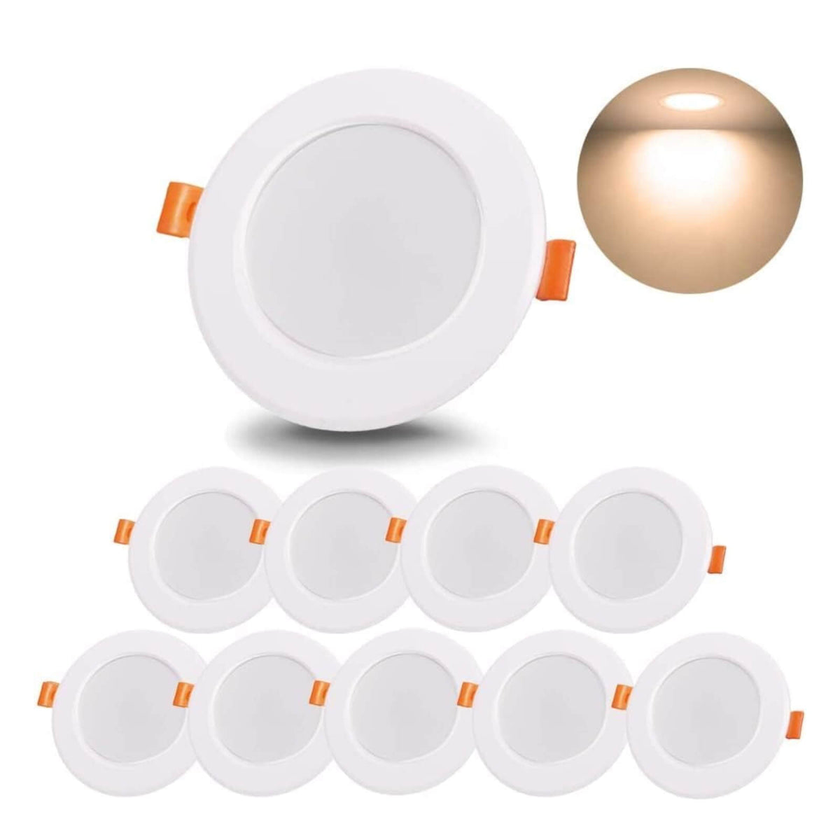 Bombulilla 10 Spoturi Incastrate LED 8W 3000K IP44