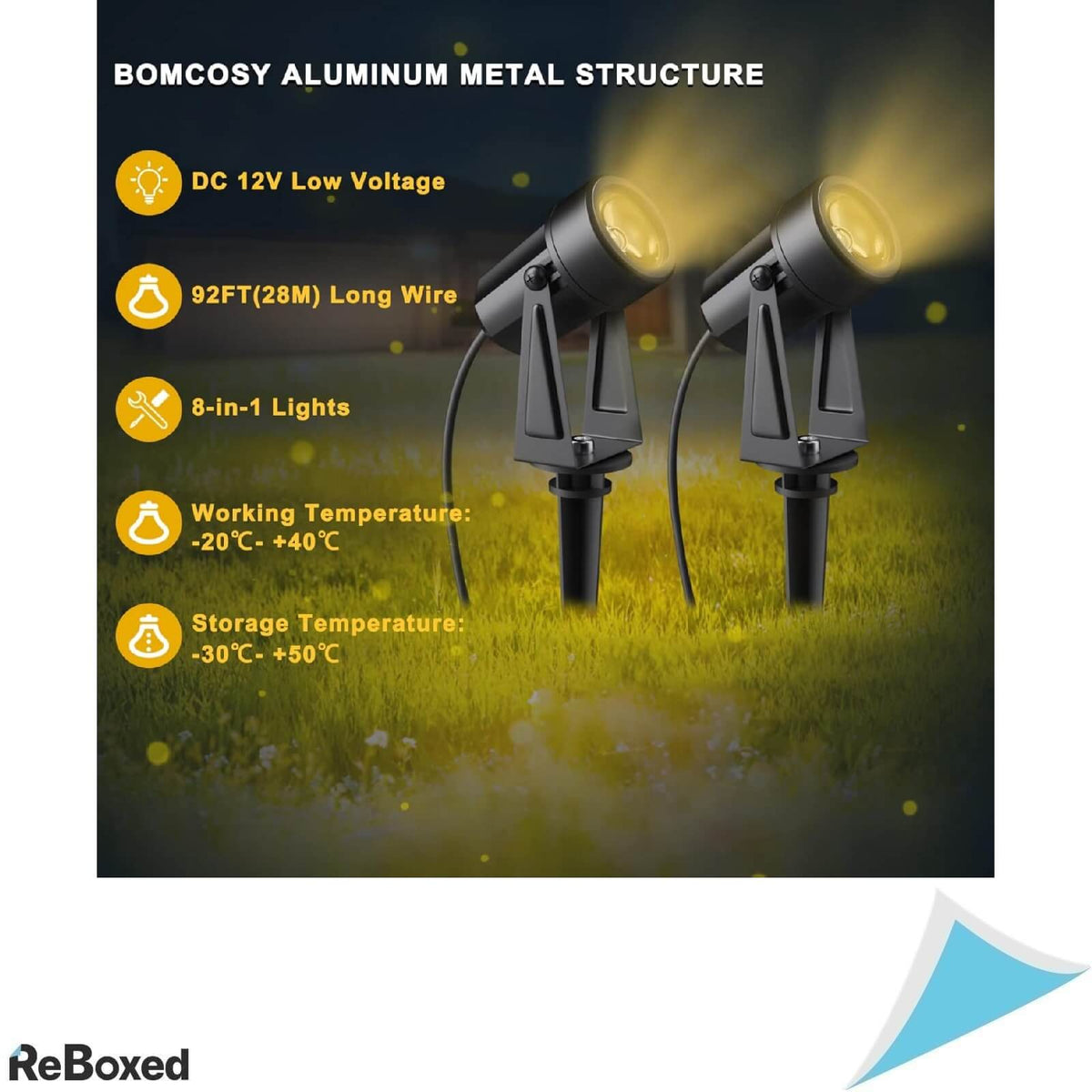 Bomcosy Set 8 Lampi Exterior LED 27V DC IP66 5m