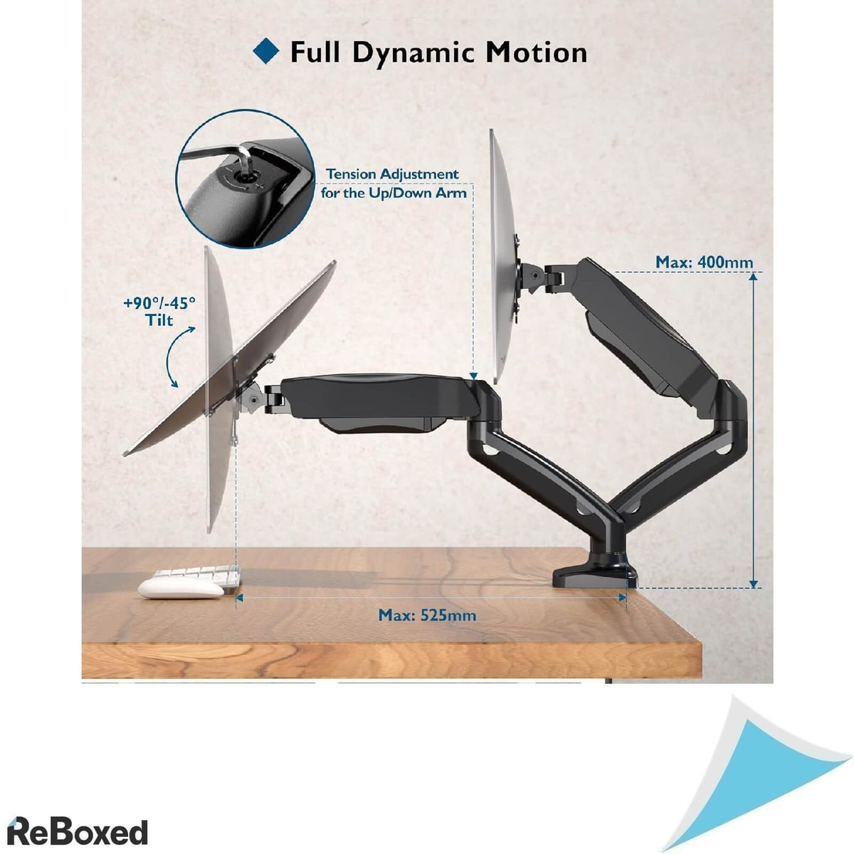 Bontec Suport pentru 2 Monitoare 13-32 Inch LED